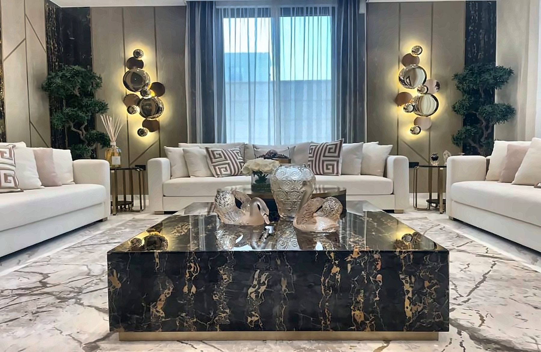 Villa interior in Abu Dhabi designed by Joseph Saade